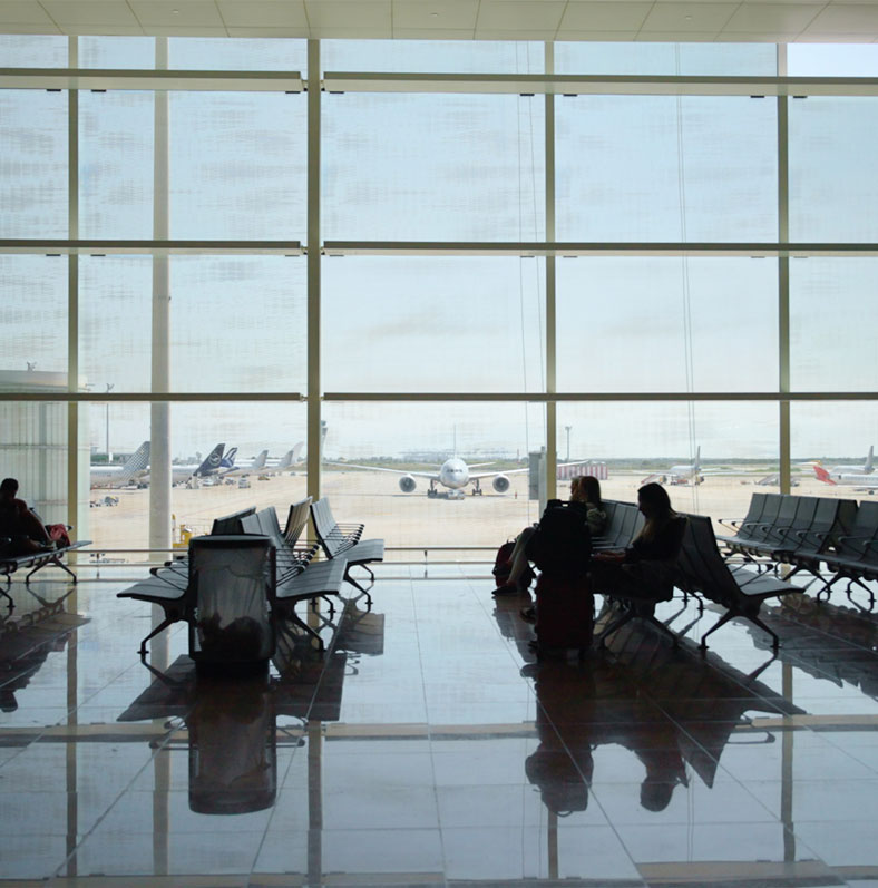 sala d'espera aeroport