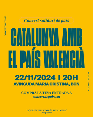 Concert solidari, catalunya amb el país valencià